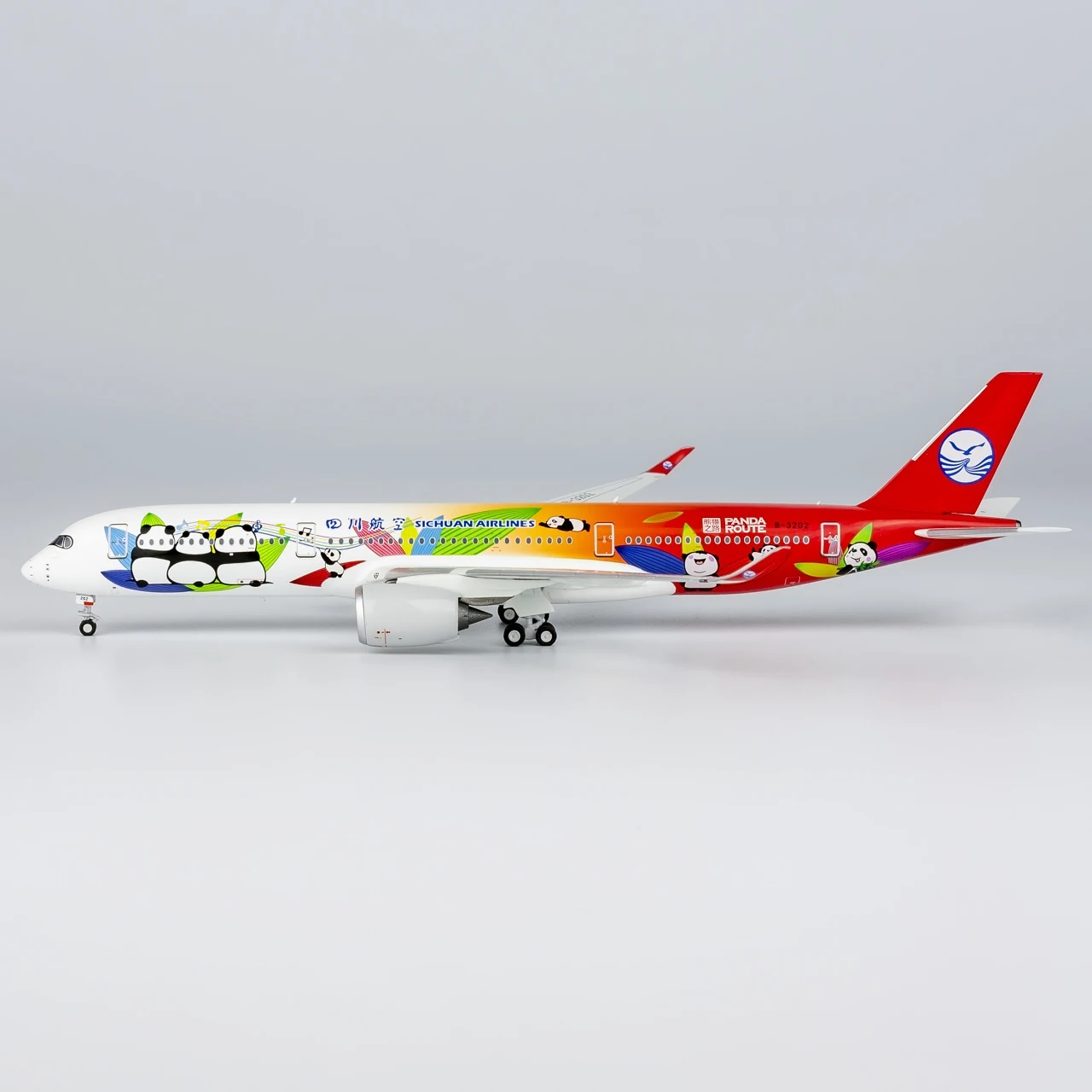 39081 Alloy Collectible Plane Gift NG Model 1:400 Sichuan Airlines Airbus A350-900 Diecast Aircraft Jet Model B-32G2