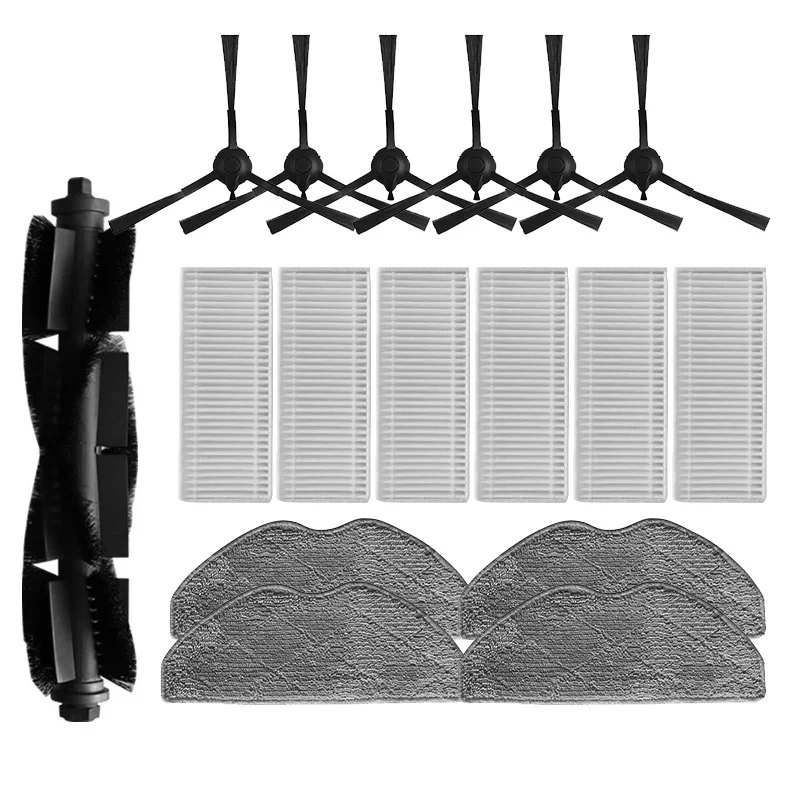 Side Brushes Filters Mop Pads Replacements for Rowenta X-PLORER Serie 75S RR8567WH RR8587WH Roller Brush Vacuum Cleaner Parts