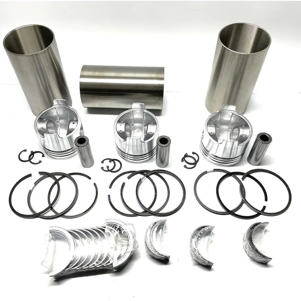 Overhaul Rebuild Kit (not included Valves kit Full Gasket Kit) Compatible with K3D Mitsubishi Engine Iseki TU170F TU177 Tractor