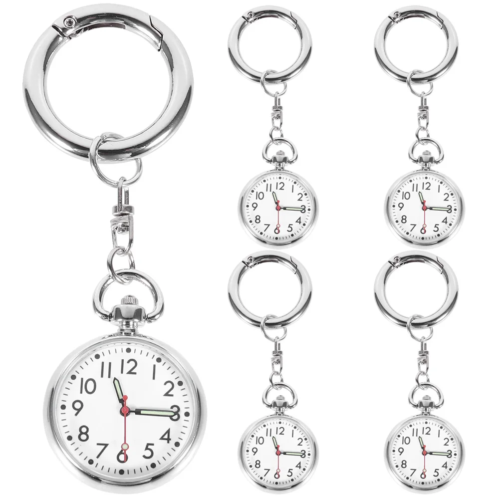 

Portable Keychain Watch Nurse Student Form Pocket Hanging Brooch Stainless Steel