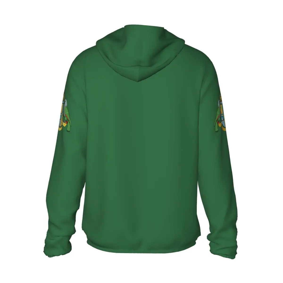 2026 Summer Dominica Flag Polyester Sunscreen Sun Protection Fishing Running Clothes Quick Dry Performance With Zipper Hoodie