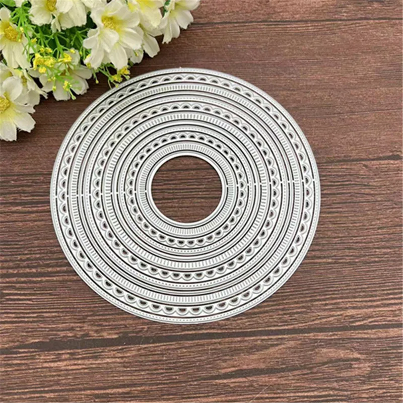 Round Metal Cutting Dies Stencils For DIY Scrapbooking Decorative Embossing Handcraft Template