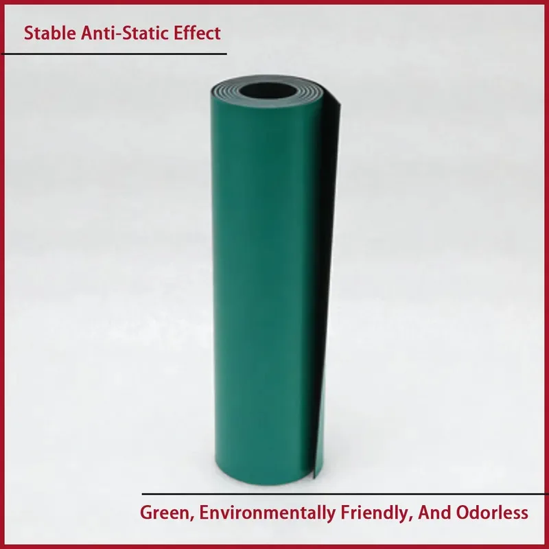 

ESD Safe Workstation Mat 2mm/3mm Thick Green Anti-Static Table Mat for Electronics Assembly & Lab Equipment