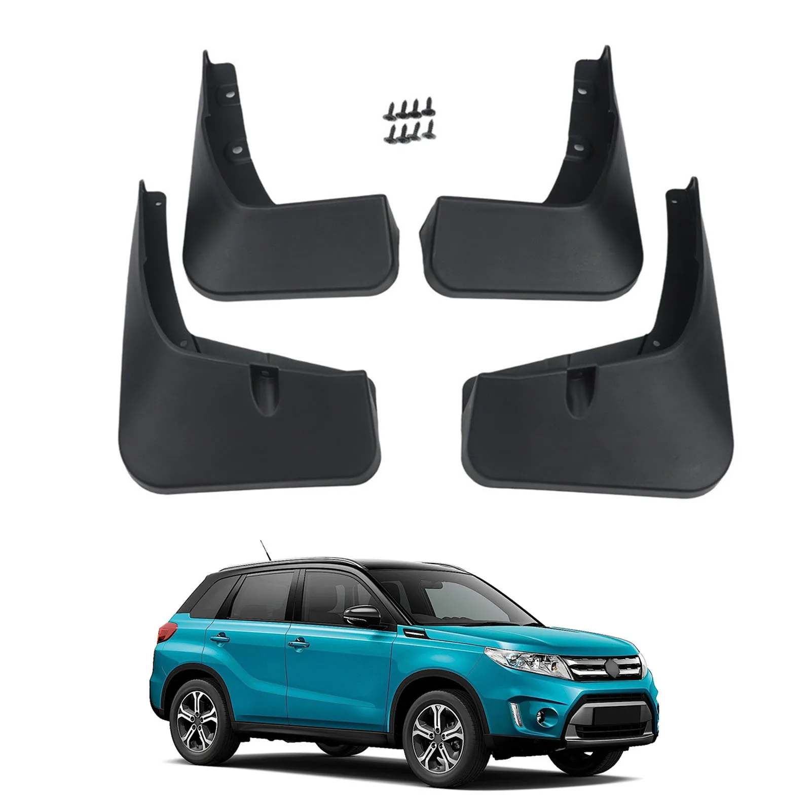 For Suzuki Vitara Edcudo 2016 2025 Fender Mudguard Mud Flaps Guard for splash Flap Set Designed for Tire and Wheel Protection