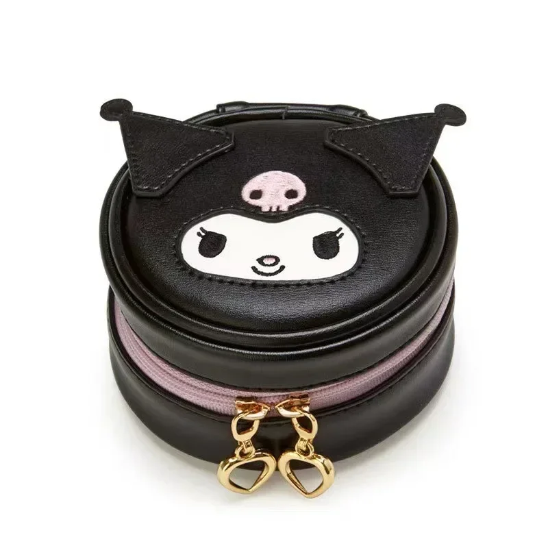 Hello Kitty Kuromi Anime Sanrio Ins My Melody Mode Ronde Opbergtas Leuke Kawaii Sieraden Opbergdoos Oortelefoon Tas Geschenken