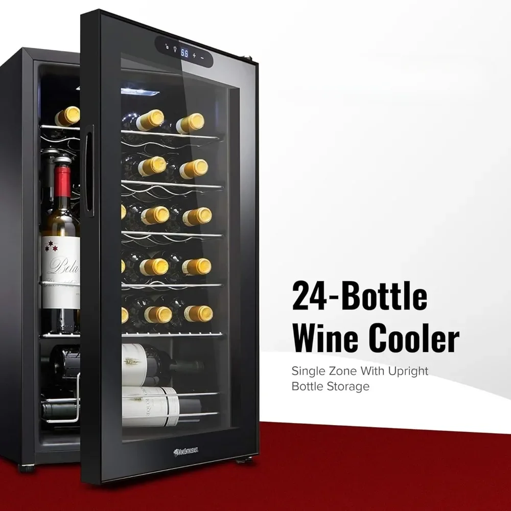 Premium 20-Bottle Wine Cooler Compressor Wine Fridge for Home And Kitchen Storage Compact Under-Counter Beverage Chiller