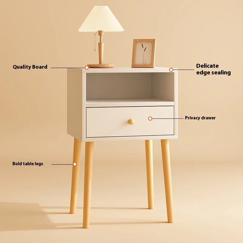 Small Modern Simple Bedroom Furniture Simple Bedside Table And Storage Cabinet For Small Apartments For Wholesale Orders