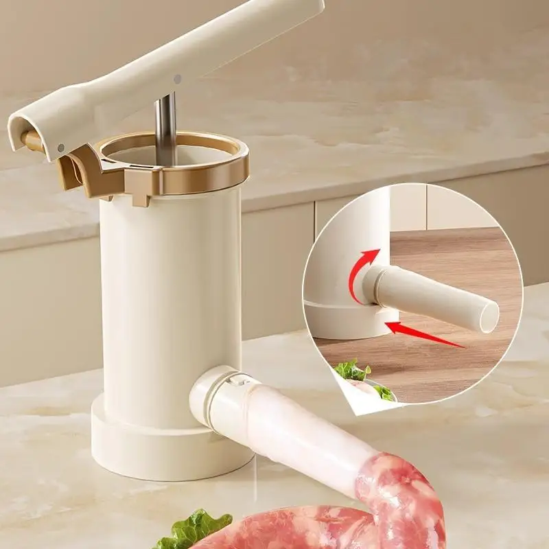 Lever Action Press Sausage Stuffer Manual Vertical Sausage Maker Home Food Grade Tool for Homemade Meat Filling