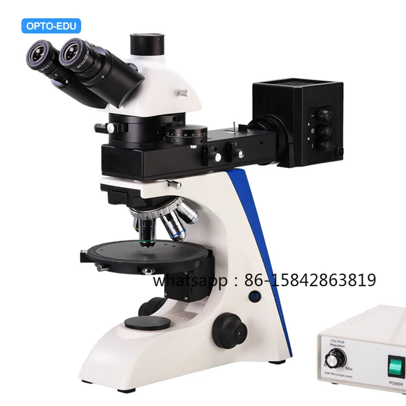 OPTO-EDU A15.2601-RT Reflect Light Trinocular Professional Polarizing Microscope