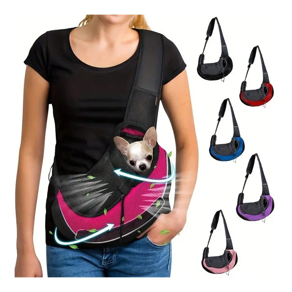 Dog Carrier Backpack, Portable Travel Pet Shoulder Bag, Suitable For Small To Medium Pets, Also Can Be Used For Cat Outings