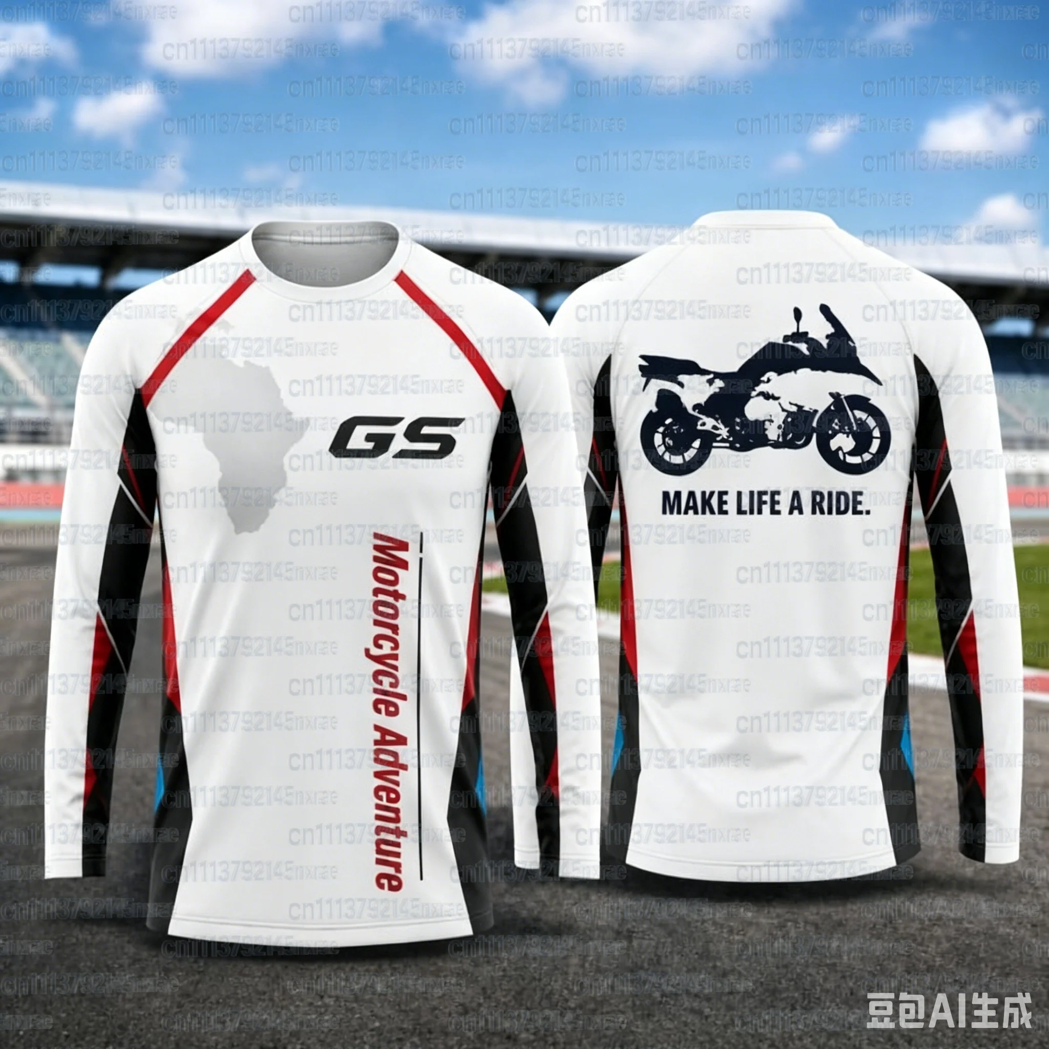 2026 Herren GS Motorrad-Abenteuer Langarm-T-Shirt Schnelltrocknend Atmungsaktives Moto-Trikot für Biker Fahr-T-Shirt Familien-Match 2026 – Detail 10
