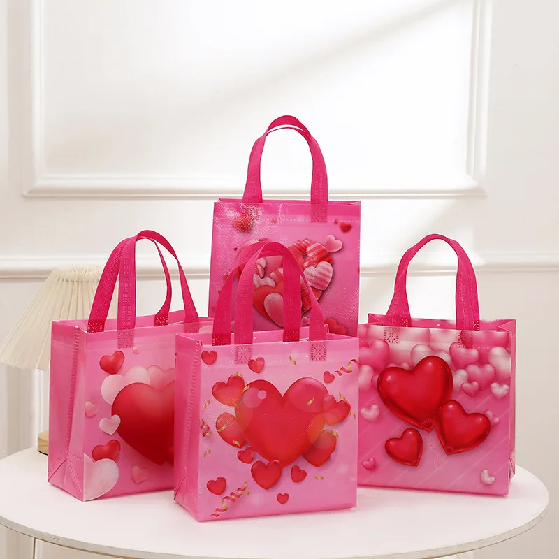 24pcs Valentine's Day Gift Bag for Sweets Goodie Candy Packaging Bags Set Wedding Gifts for Guests Party Birthday Party Favors