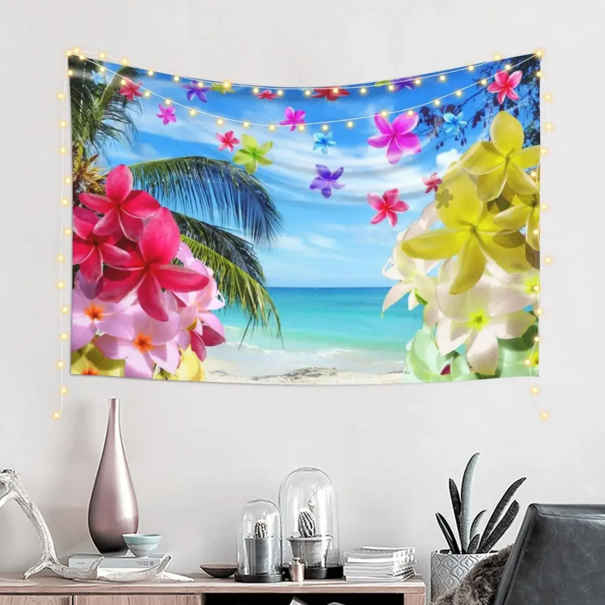 He Has Made Everything Beautiful In Its Time Bible Verse Floral Design Tapestry Wall Coverings Bedroom Decorations Tapestry