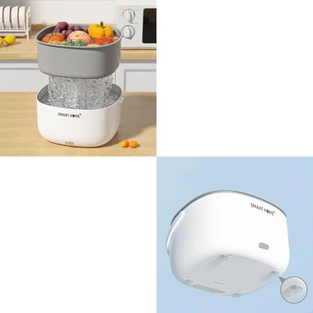 Mesin Cuci Sayuran Dapur Mesin Pembersih Ultrasonik Portabel Pemurnian Makanan