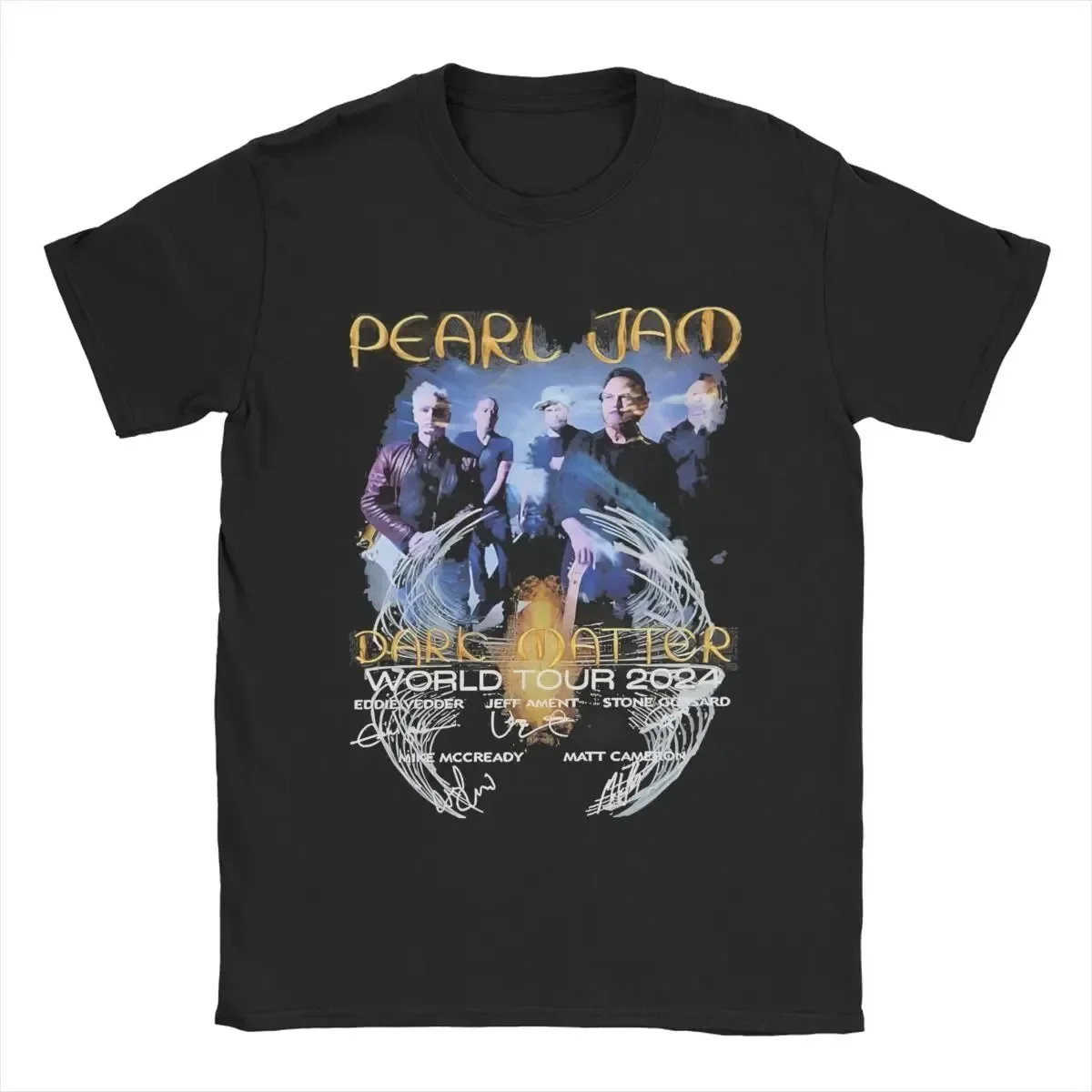 2024 Vintage Dark Matter Worlldd Tour 2024 Pearls Jam T Shirt Men Women Cotton Rock Band Tee Shirt Gift Idea Clothes