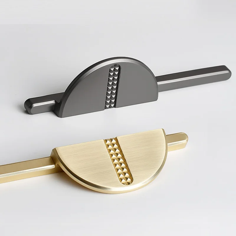 Modern Minimalist Semi-Circular Cabinet Handles - Luxury European Creative Pair Pulls for Wardrobe, Drawers & Furniture Cabinets