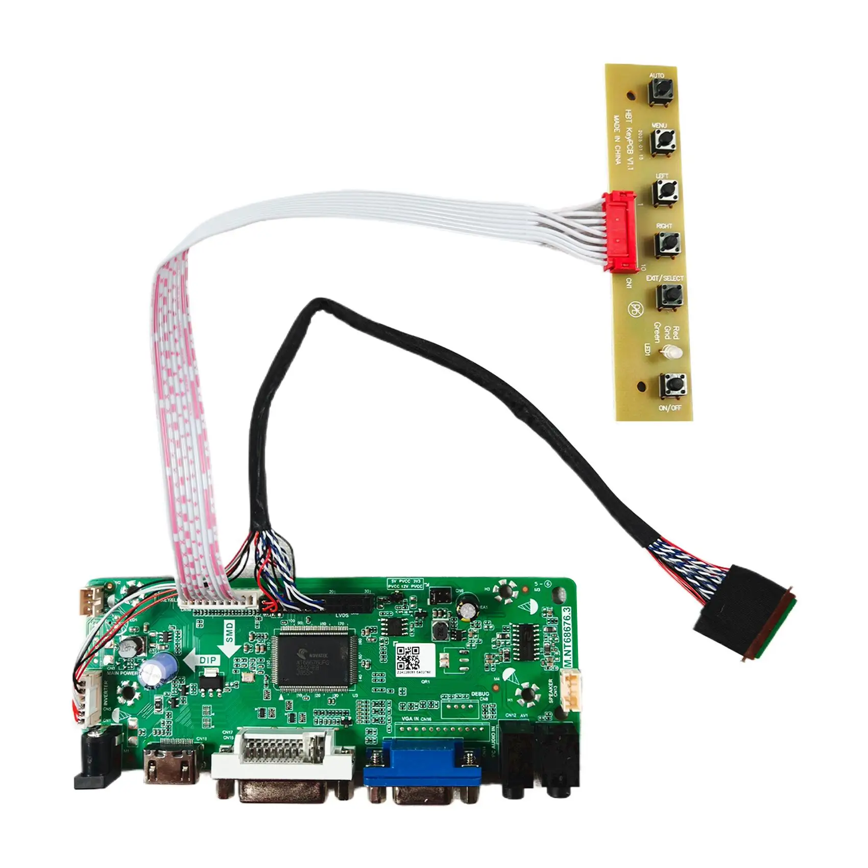 

H-D DVI VGA LCD Controller Board For 10.1inch 1280x800 G101ICE-L01 LCD Screen