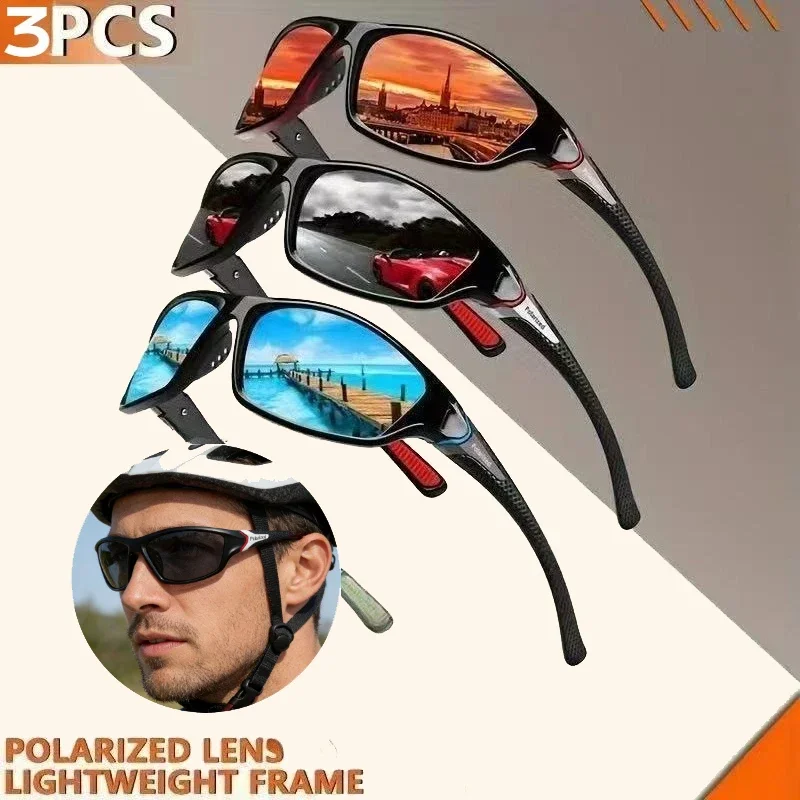 Polarisierte Angelbrillen für Männer und Frauen Sonnenbrillen für Angeln, Camping, Autofahren Outdoor-Sportbrillen UV400 Sonnenbrillen