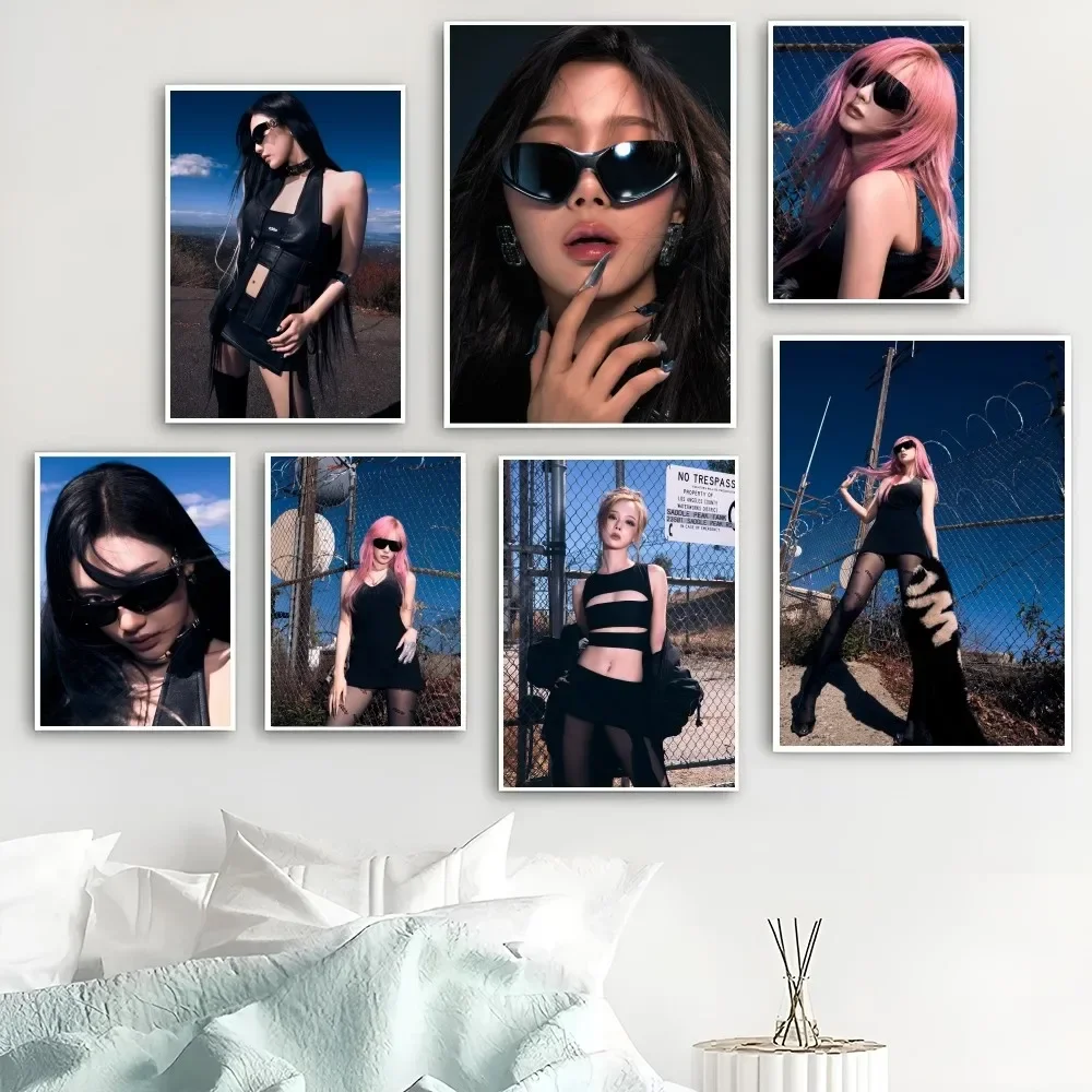 ديكور المنزل غرفة نوم مطعم مقهى ملصق حائط مقاوم للماء Aespas 5th ألبوم صغير Whiplash ملصق HD الطباعة صورة الأساسية