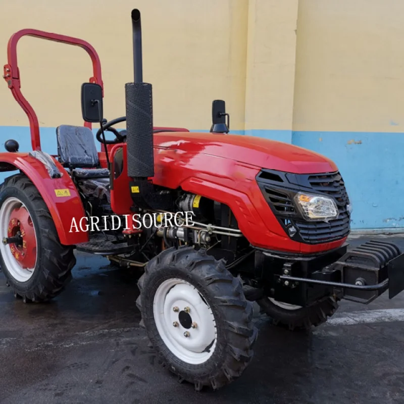 Tratores de roda agrícola com máquinas agrícolas, China, 45hp, venda quente, por preço barato e bom acabamento