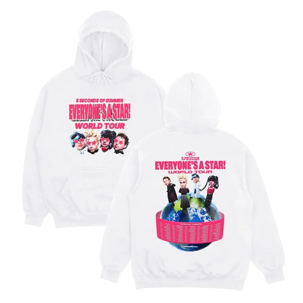 ¡5SOS EVERYONE es una estrella! Sudadera 5 Seconds of Summer World Tour 2026 sudaderas con capucha Y2K Harajuku ropa de invierno Jersey suelto Unisex