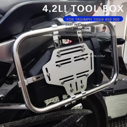 NEW Side Tool Box FOR TRIUMPH TIGER 850 900 Tool Box Waterproof Side Decorative Toolbox Side First-aid/ Breakdown kit Toolbox