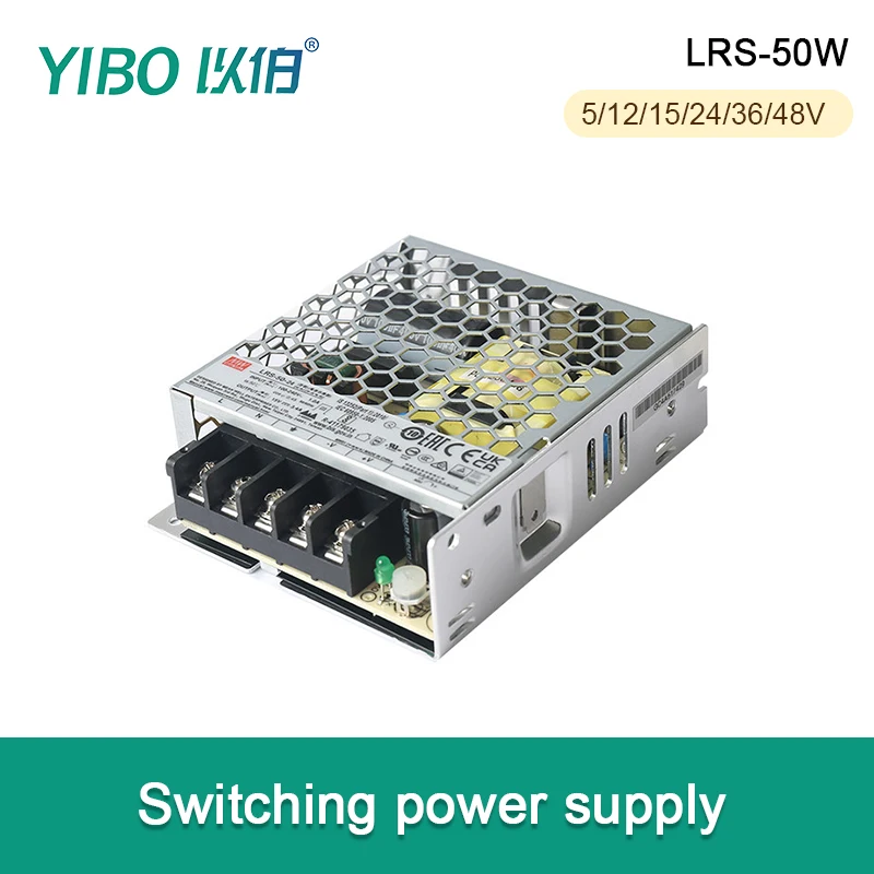 LRS-50 Series AC DC Switching Power Supply 5V 12V 15V 24V 36V 48V Industrial SMPS Power Supply Replacement