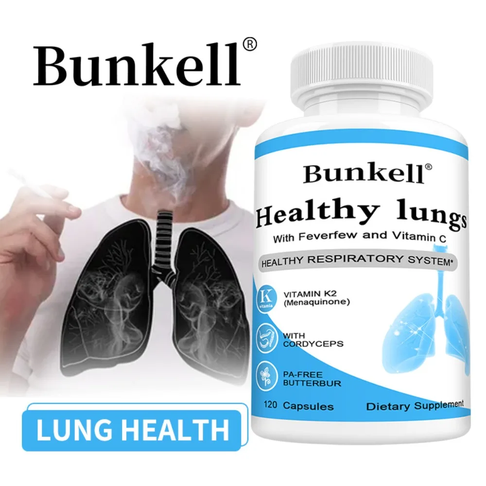 

Lung Health Capsules with Vitamin C,Balance Respiratory System and Skin Support, Superior Respiratory Defense, Bronchial Health