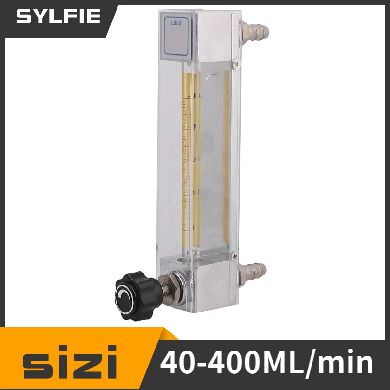 

LZB-3 40-400ml/min Oxygen Flowmeter Flow Rate Measurement tool for Gas with Control Valve