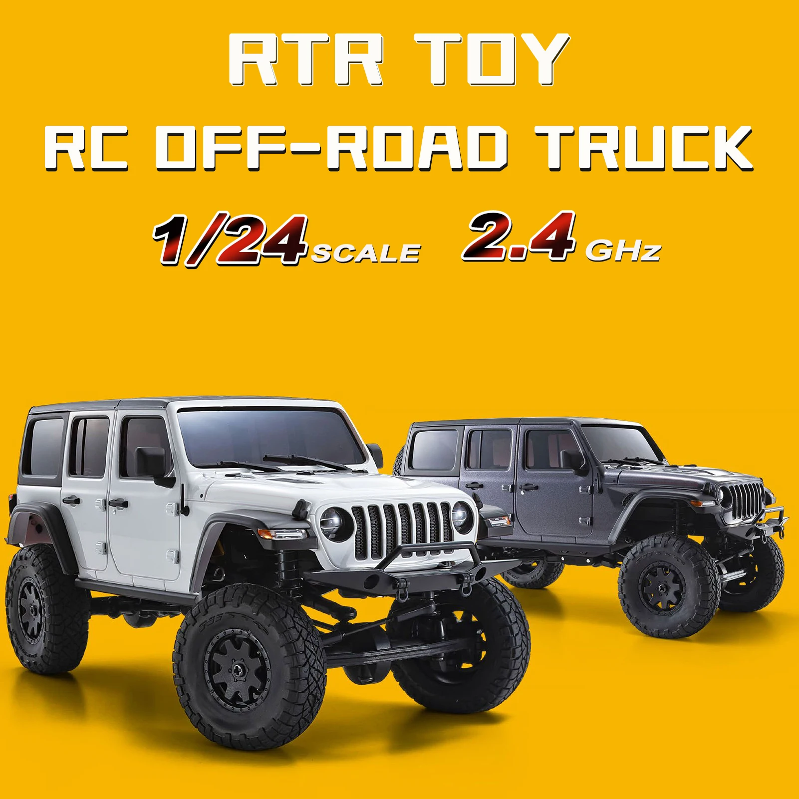 2023 New RC Off-Road Car Wheelbase Crawler Truck Radio Remote Control Car Vehicle 1/24 2.4GHz 4WD Climbing Car RTR Toy for Boys