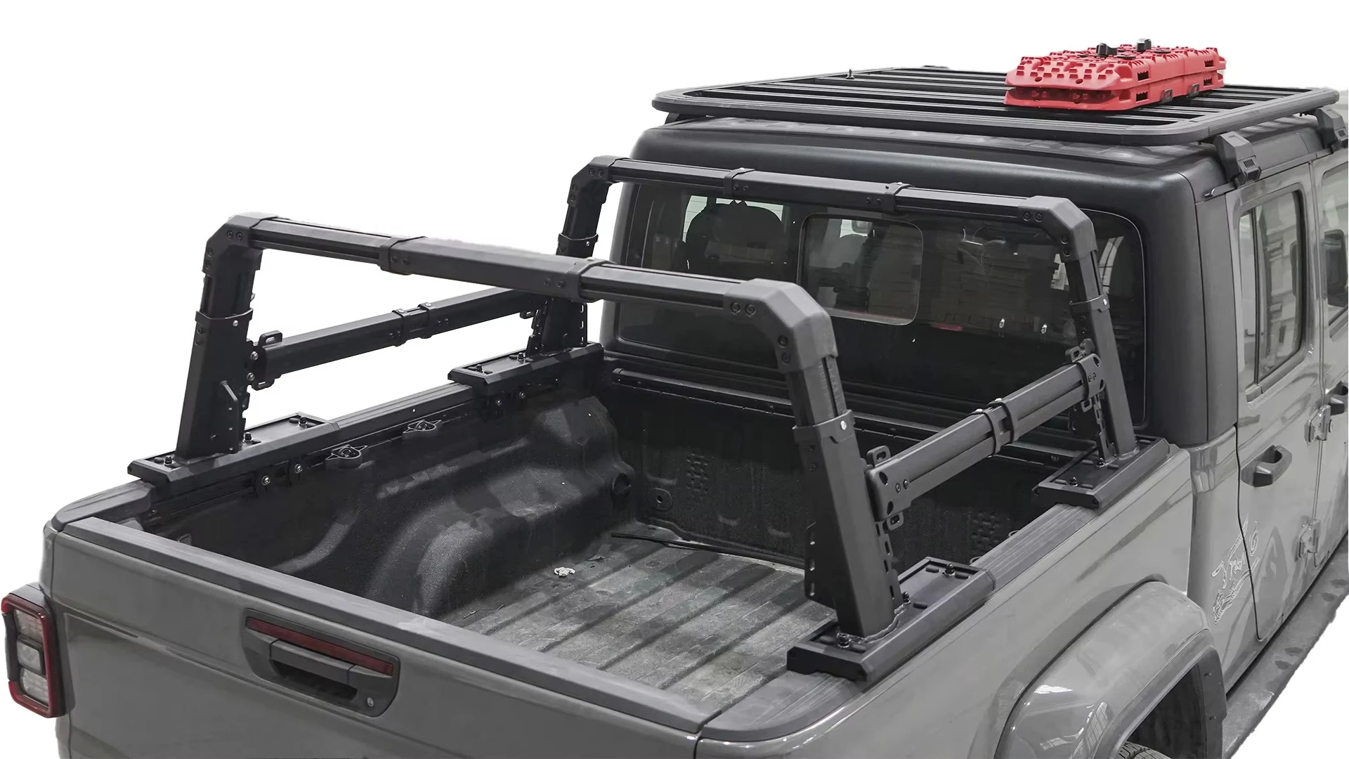 

Universal Pickup Roll bar with Side Beams Universal Truck Bed Rack for Tacoma Tundra F-150 RAM Silverado Ranger Hilux D-MAX L200
