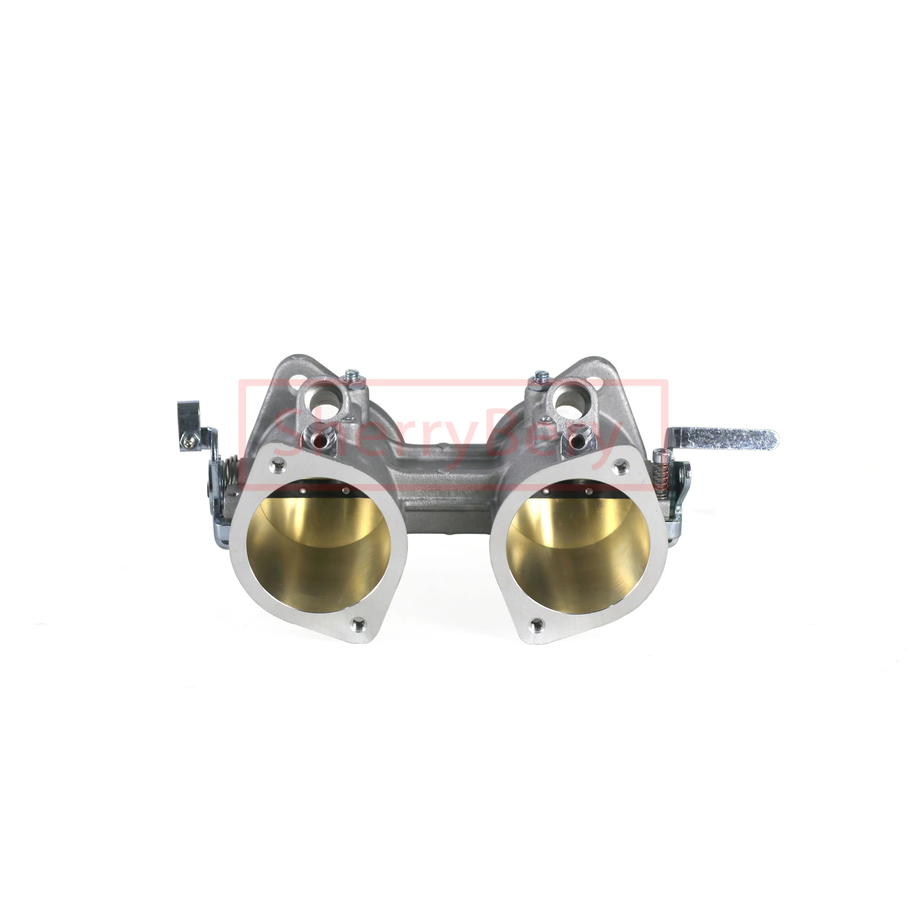 SherryBerg TBS 50dcoe 50 dcoe 50mm Bore DCOE EFI Twin Injection Throttle Body 85MM Tall for Weber/EMPI/Dellorto/Solex DCOE/DHLA