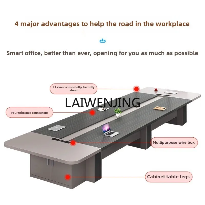 

LYN office furniture conference long table simple modern large board training table