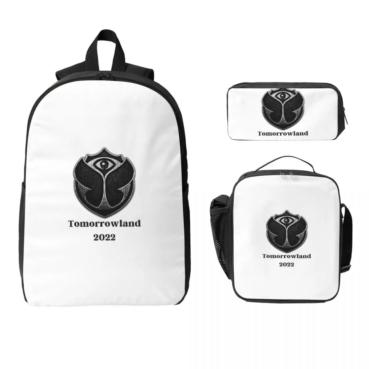 

Tomorrowland Adult Cowboy Backpack Student Boy Girls BookBag School Bag Laptop Shoulder Bags 3ps Insulated Lunch Bag Pencil Case