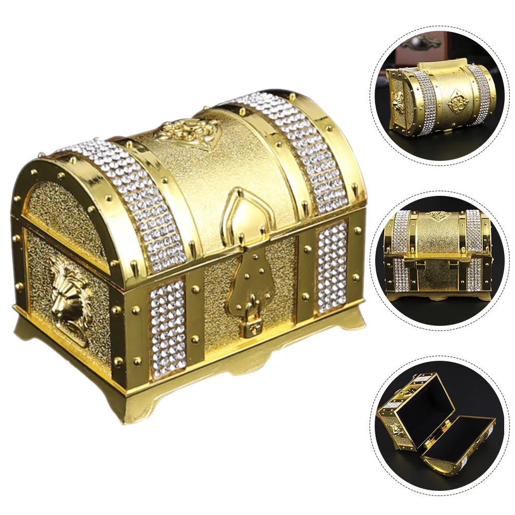 

1pcs Small Jewelry Storage Box Retro Metal Organizer Case For Rings Earrings Necklaces Bracelets Trinket Chest Decorative Box