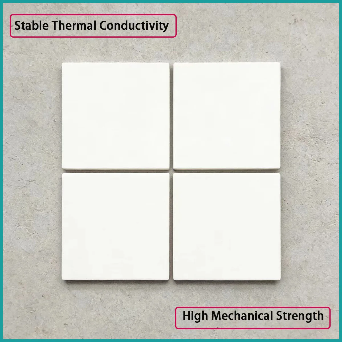 Aluminum Oxide Ceramic Plate with a Thickness of 0.5-5mm Is Used for Electronic and Electrical Heating Devices, Etc