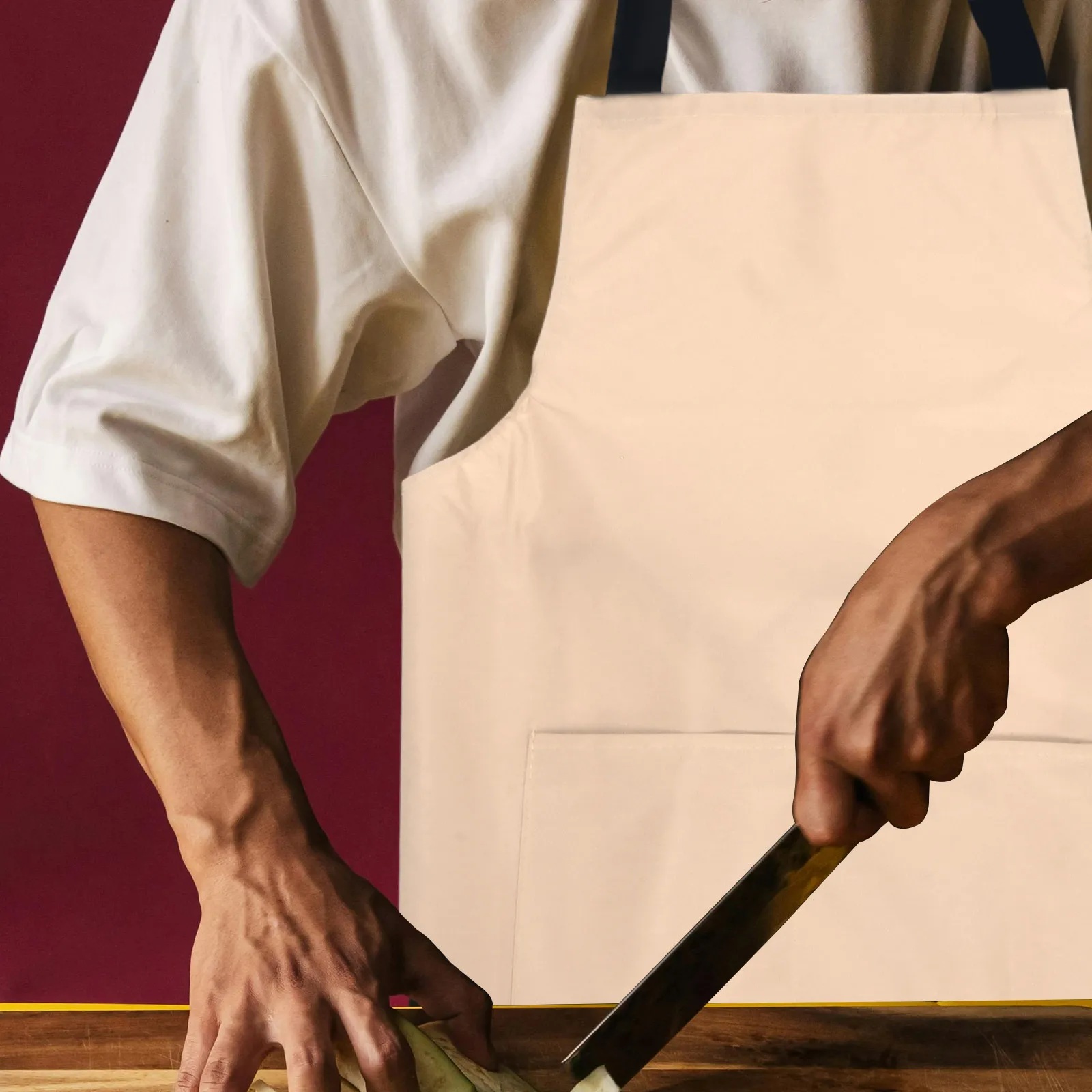 

Waterproof Pvc Apron Kitchen Cooking Large Pocket Oil Resistant Indoor Workwear Gardening Use For Men