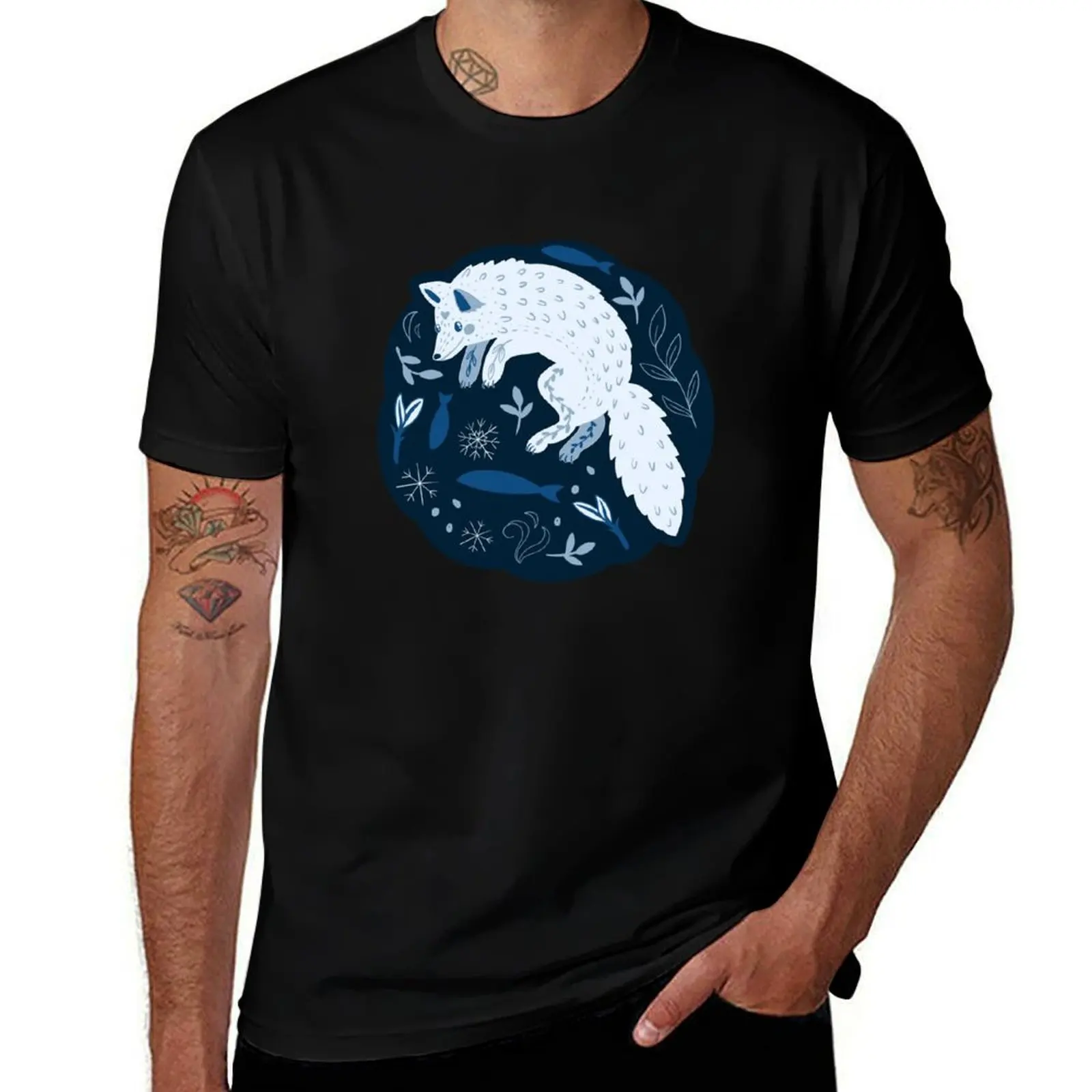 

Cute polar fox T-Shirt shirts graphic tee hippie clothes fashion shirts anime tshirt oversized t shirt men