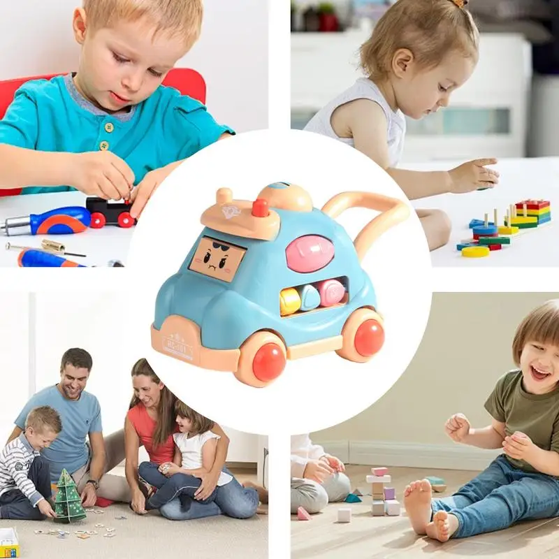 Brinquedo elétrico de rastreamento musical para crianças, carrinho infantil, expressões vívidas, aprendizado precoce, brinquedo educativo para casa