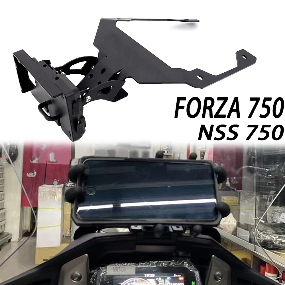 

New For HONDA Forza 750 Forza750 FORZA 750 Phone Holder Smartphone GPS Navigaton Plate Bracket Mount NSS750 NSS 750