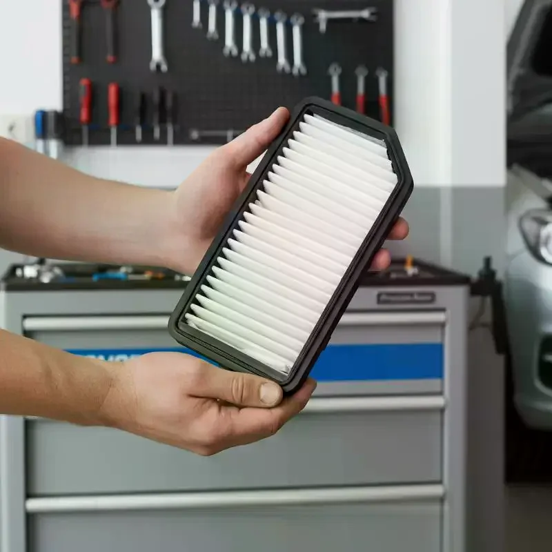 Car Engine Air Filter Easy Replace High Efficiency Particle Filtration Boost Horsepower for SUV Pickup Auto Maintenance