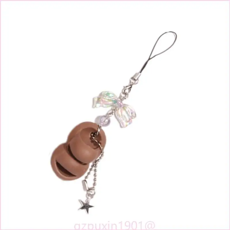 57qa Charme Schlüsselbund Neuheit Keyring Acryl Bowknot Bag Accessoire Telefonkette – Detail 4