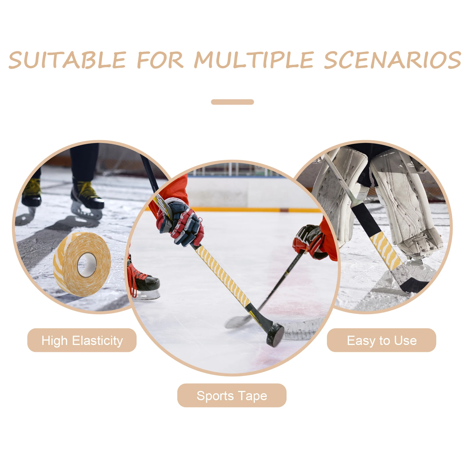

Anti-Slip Racket Protective Breathable Comfortable Elastic Wrapping Long No Scissors Sweat Absorption