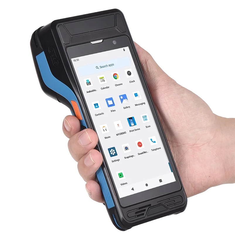 

Android POS Store Counter Inventory Intelligent 5.5inch Handheld Printing Integrated PDA Terminal