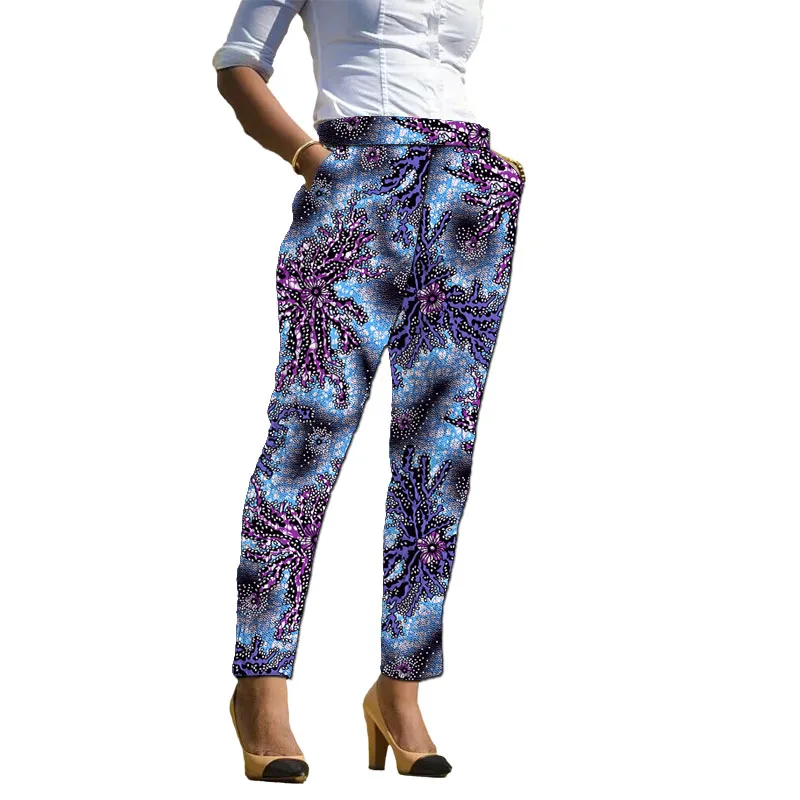 

Модные одинарные брюки, оригинальный дизайн, женские брюки, индивидуальные брюки в африканском стиле от кутюр с принтом, праздничная одежда, женские брюки Анкара