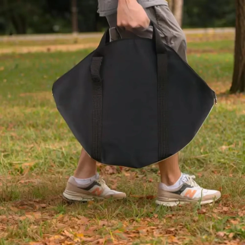 

600D Oxford Baking Pan Storage Bag 40x24cm Grilling Pan Pouch Wear-Resistant Waterproof Picnic Bag Outdoor BBQ Tool for Kitchen