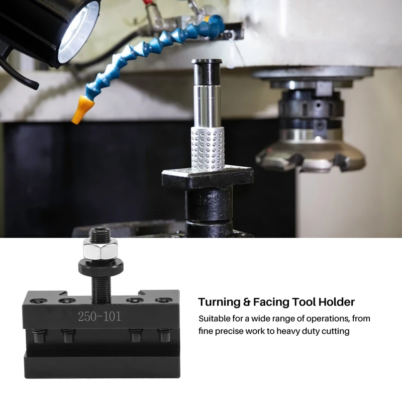 A98E-2PCS Quick Change Turning And Facing Holder 250-101 สําหรับเครื่องกลึง เครื่องมือ Post Holder