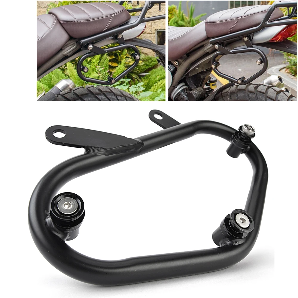 

Left Side Box Support Frame Bag Rack Side Carrier Bags Holder Bracket for Triumph Speed 400 Scrambler 400X 2024-2025