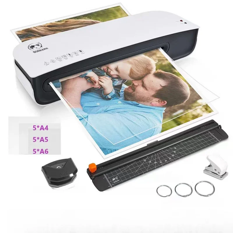 آلة تصفيح مجموعة متعددة المكونات sl289، آلة تغليف ساخنة وباردة 2 في 1، آلة تصفيح ناعمة وخالية من الفقاعات