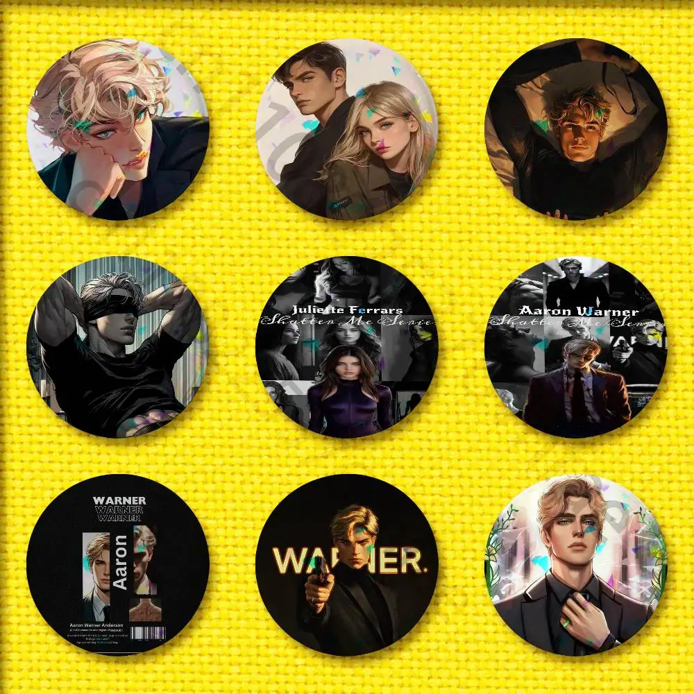 

Juliette Ferrars Aaron Warner S-Shatter Me Badges 32mm 25mm 44mm 75mm 58mm Round Pin Brooch Souvenir Cosplay Gift Decorations